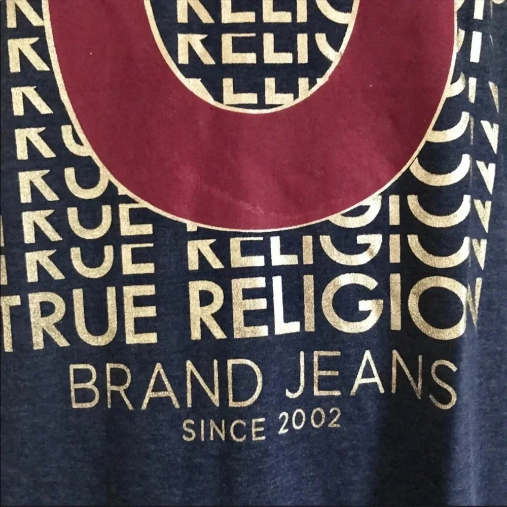 - Nwt! True Religion blue short sleeves T-shirt M